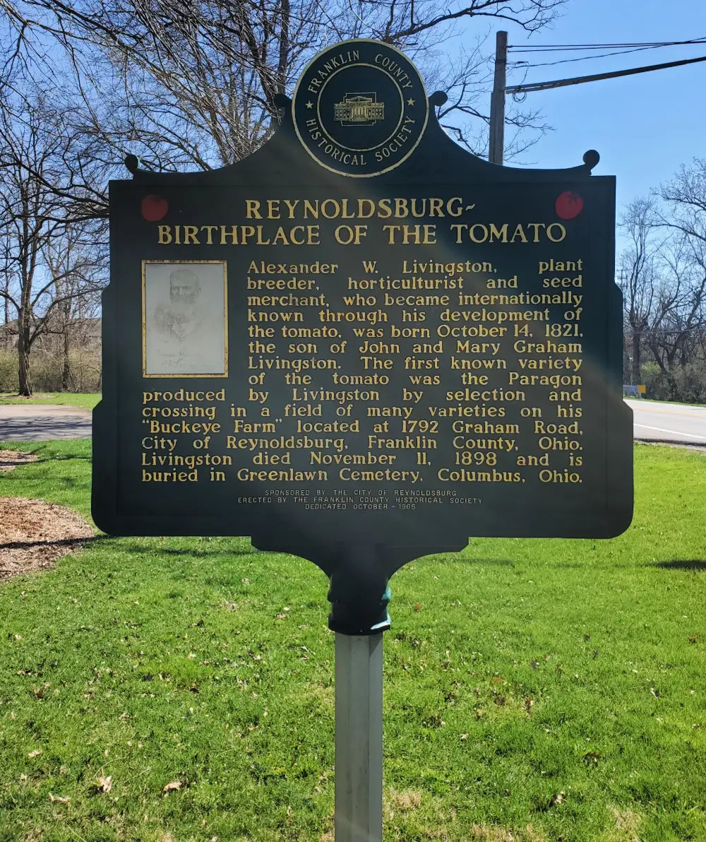 reynoldsburg-sign aerial view of reynoldsburg ohio
