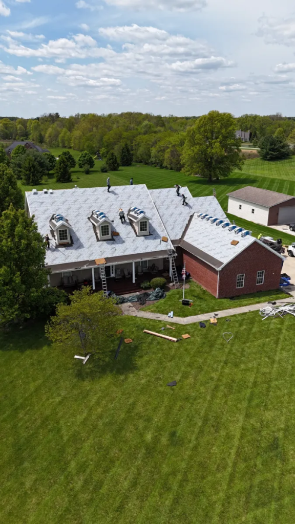 a new roof being replaced in columbus ohio