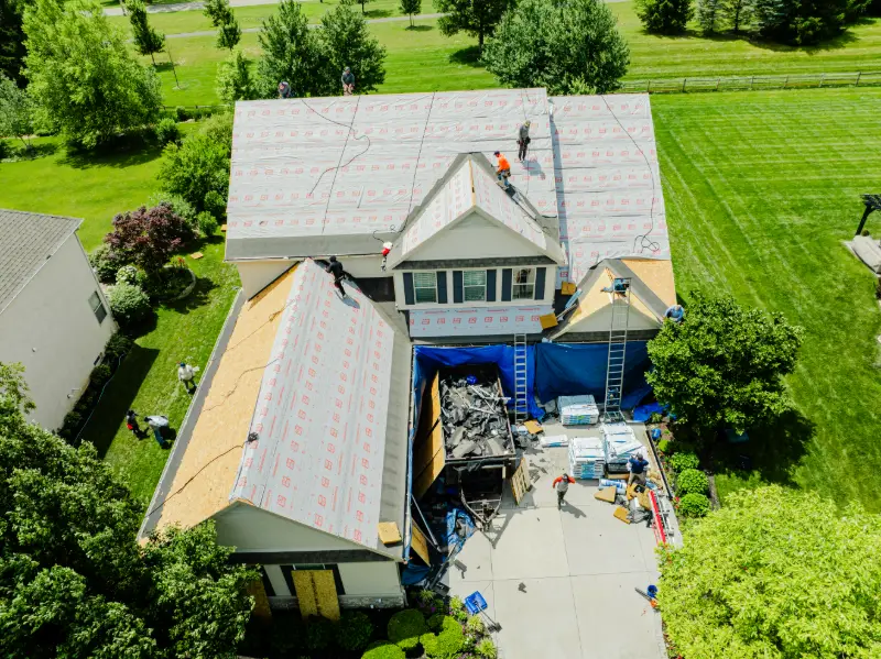 dublin-roof-repair-00002.webp dublin ohio roof repair drone view
