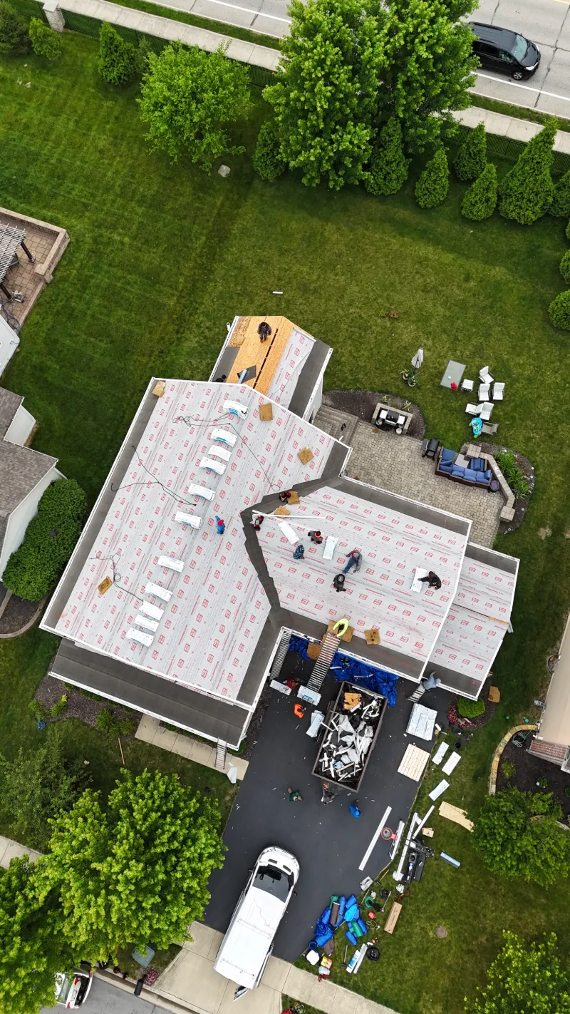 westerville-roof-replacement-00001.webp overhead of a new roof in westerville