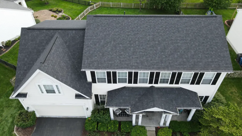 roofing-contractor-pickerington-00002 aerial view of a roof repair